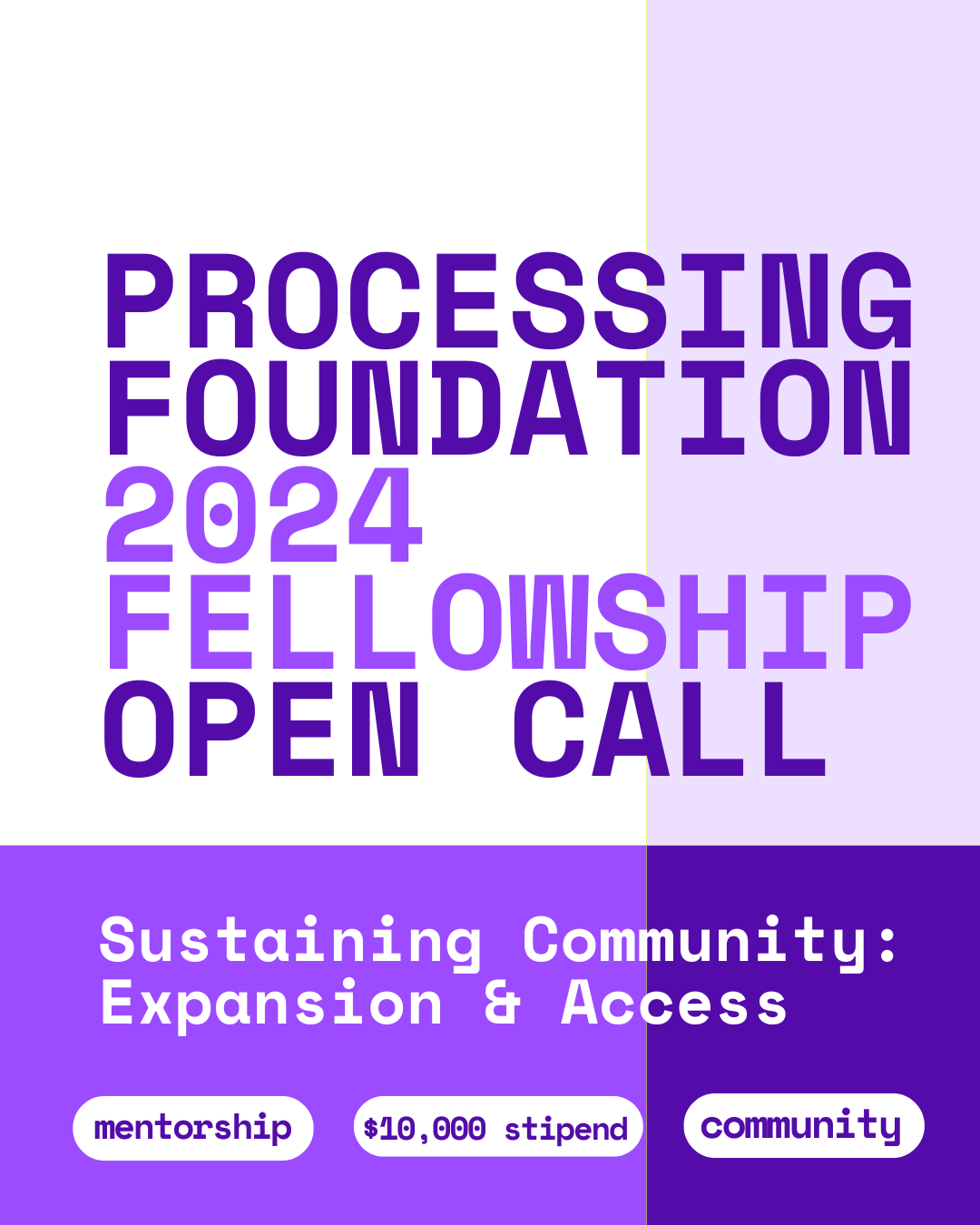 You are currently viewing Processing Foundation Fellowship to support Innovative Projects